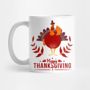 Happy Thanksgiving -  retro design Mug